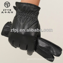 handmade motorbike leather mittens glove for man's